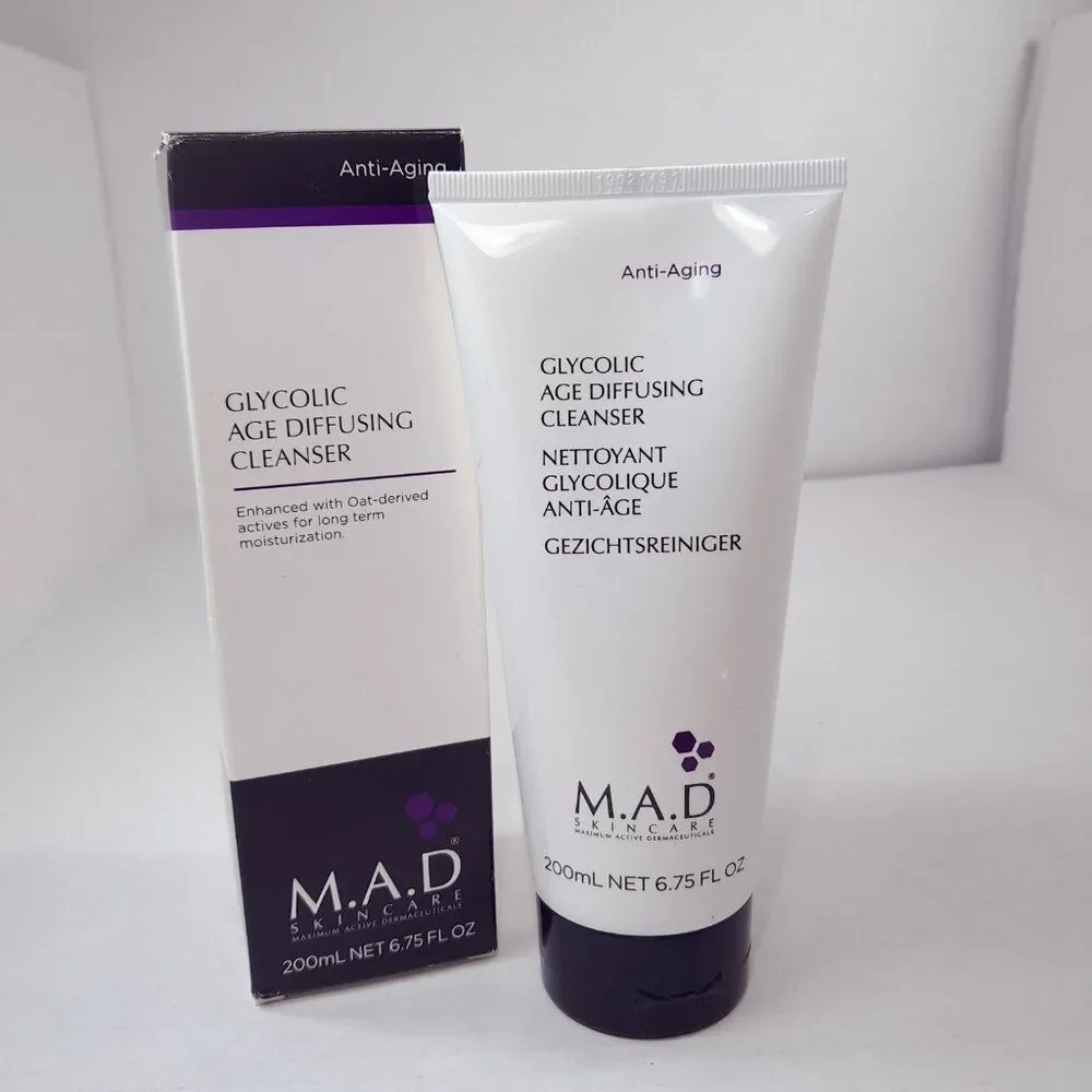 NEW MAD Skincare Glycolic‎ Age Diffusing Cleanser Anti-Aging Wash 6.75 oz x7/24